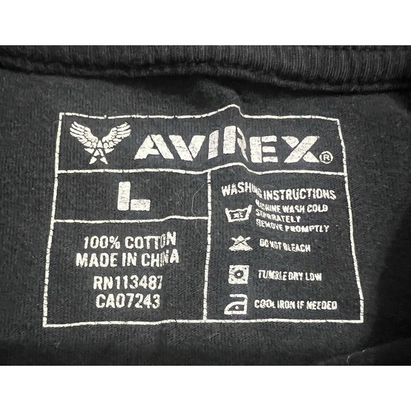 Vintage Y2K Avirex Power To Influence Skull Embroidered Shirt Mens L Valor 1975 - Picture 4 of 9